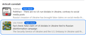 laboratori biologici in Ucraina finanziati dagli USA? Fake news